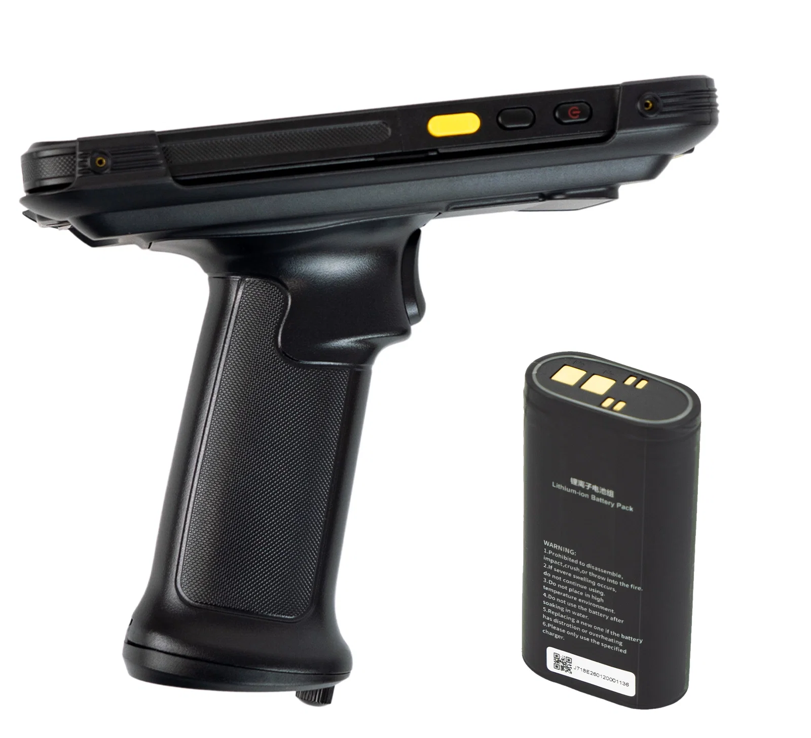Ergonomiczny uchwyt typu GUN do terminala mobilnego w zestawie z baterią 5200mAh