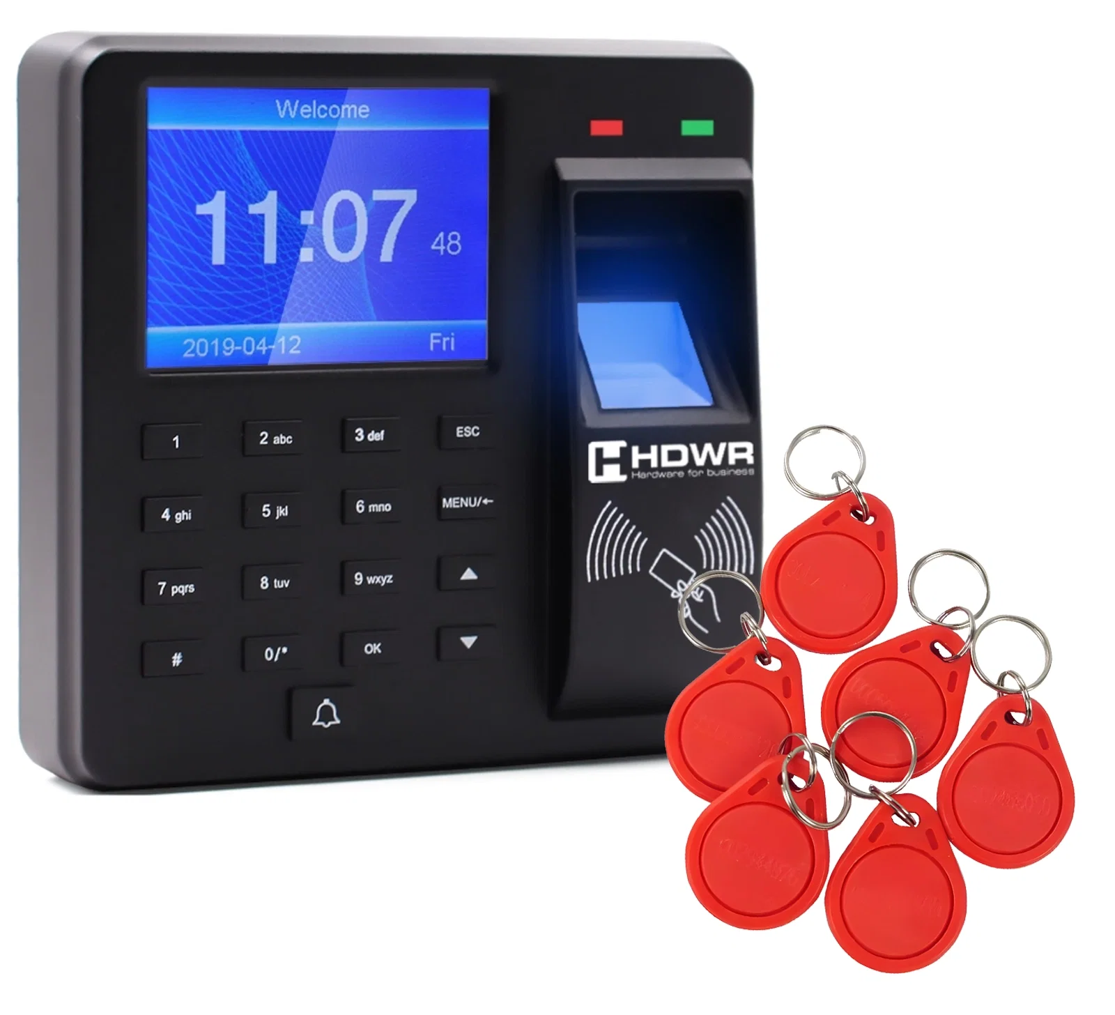 rejestrator czasu pracy na kartę RFID CTR10 od HDWR