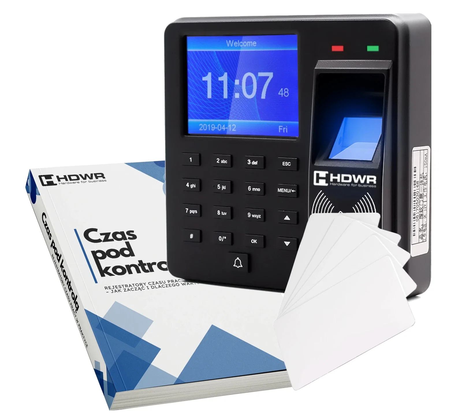 Rejestrator czasu pracy CTR10 z 15 kartami RFID i e-bookiem „Czas pod kontrolą” 12 Rejestrator czasu pracy CTR10 z 15 kartami RFID i e-bookiem „Czas pod kontrolą”
