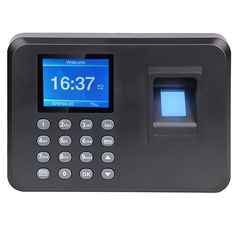 Registrador de tiempo por huella dactilar o contraseña con memoria de entrada y salida HDWR FTR01