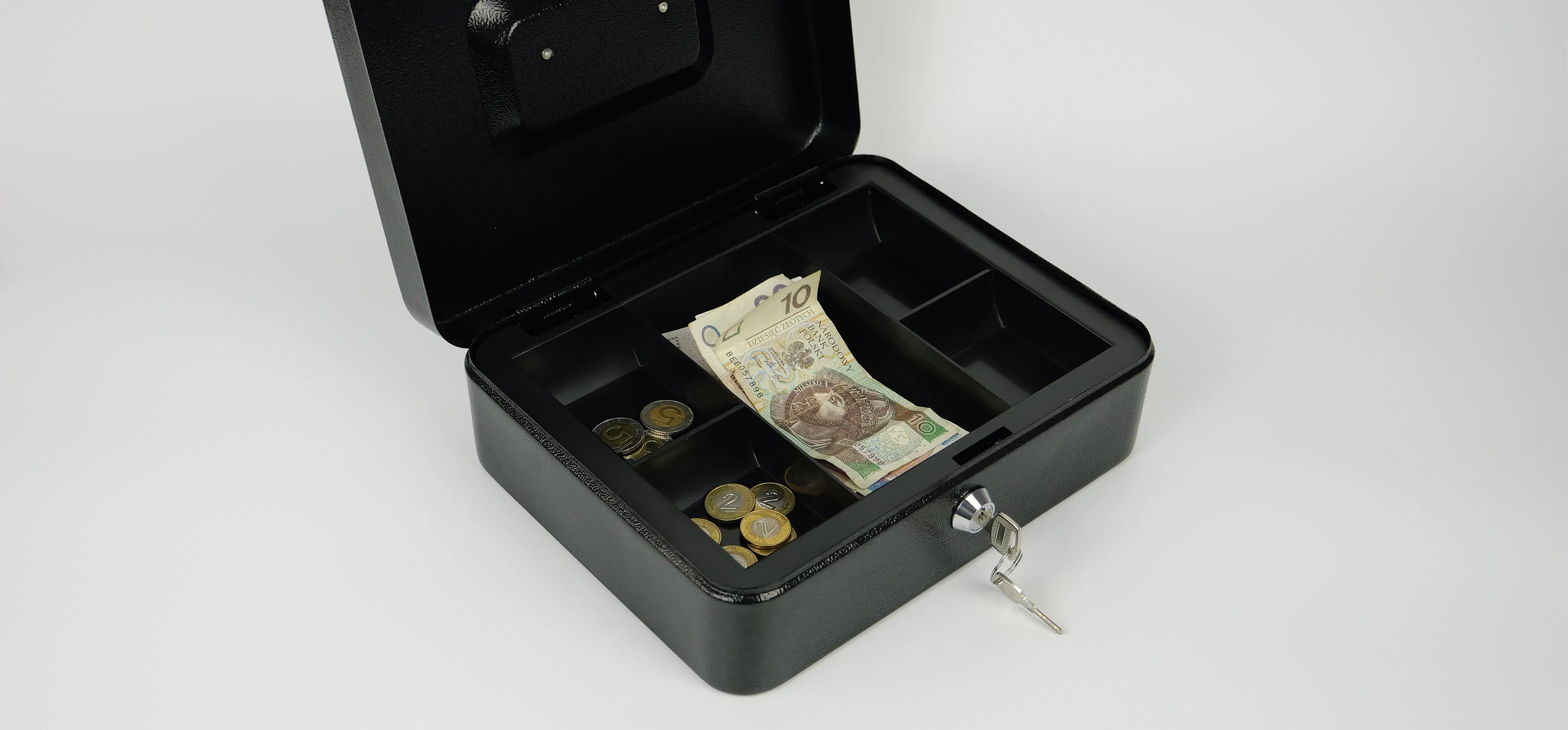 Przenośna kasetka na pieniądze zamykan ana klucz HD-BC25-5A