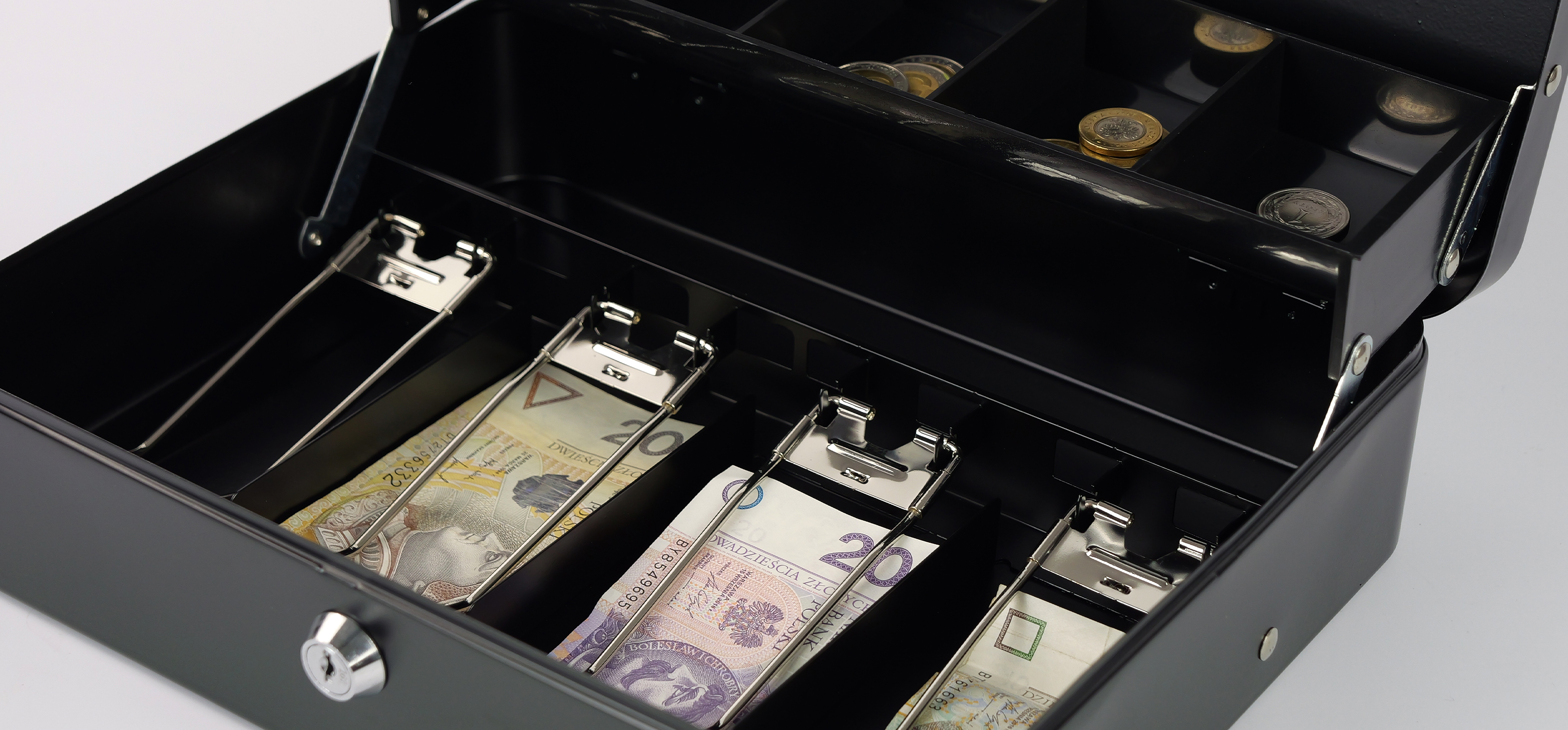 przenośna kasetka na banknoty i bilon HD-CB30-9