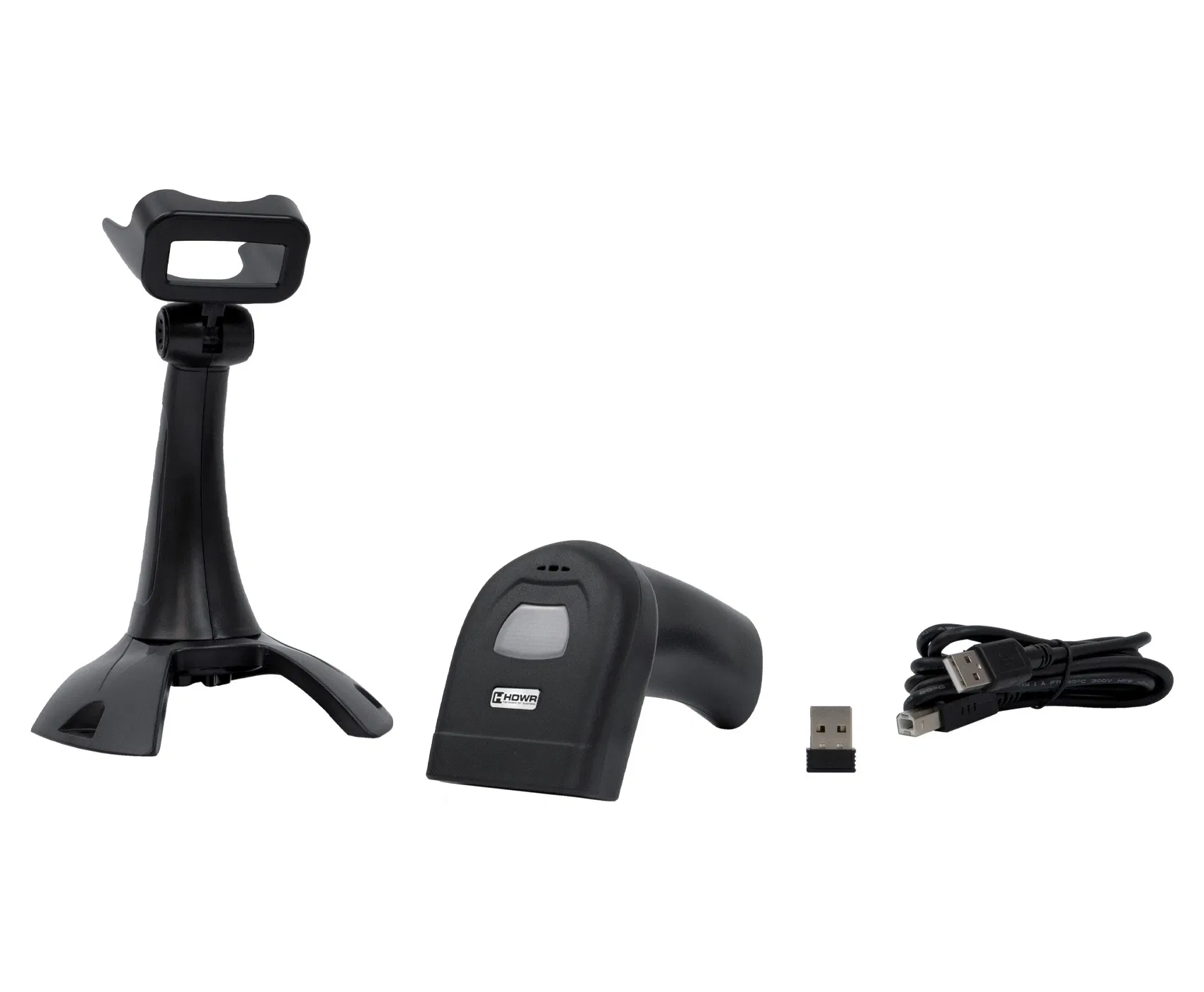 QR- und Barcodescanner mit Ständer und integriertem Speicher, automatisches Lesen, LCD-Bildschirm-Scannen, WLAN 2.4G und Bluetooth HD2600A