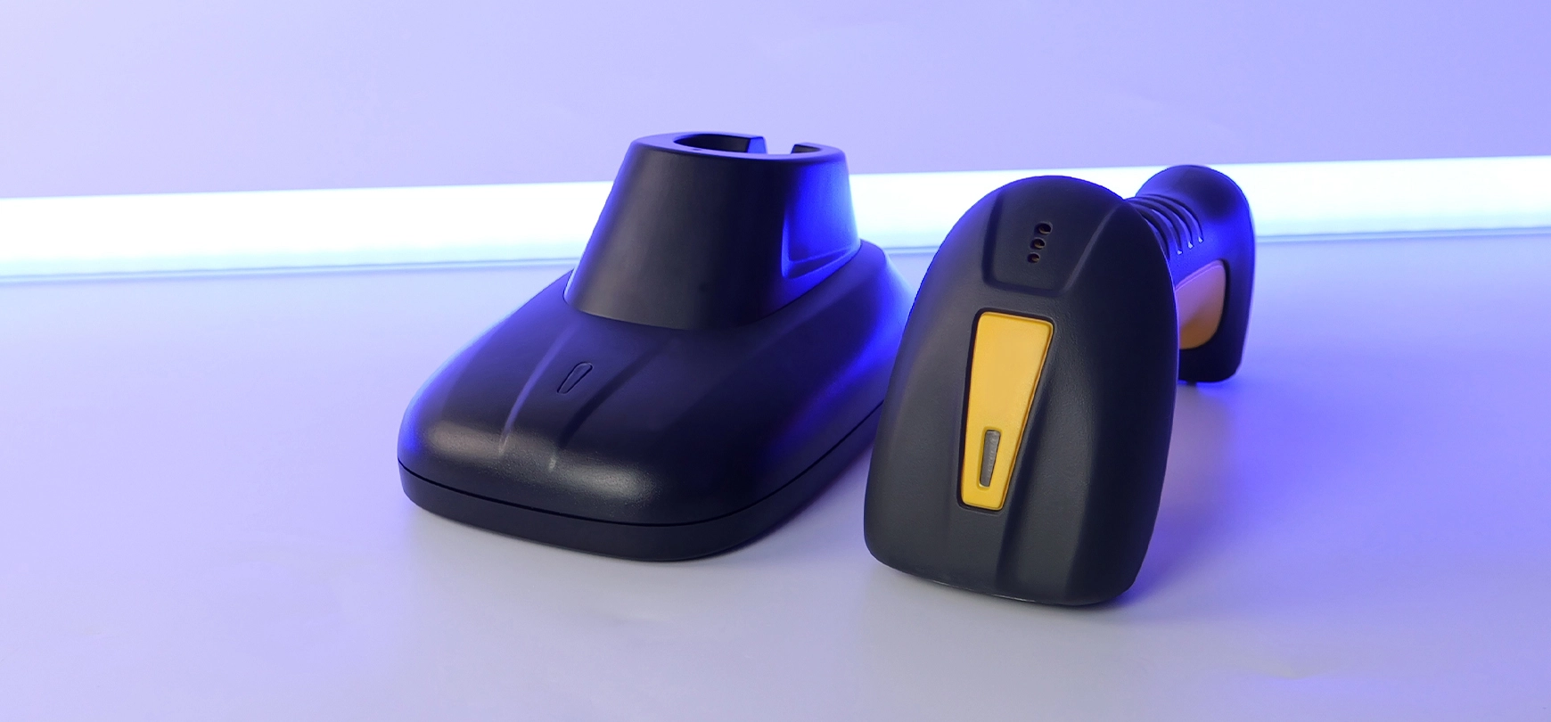 Skaner WIFI Bluetooth ze stacją dokującą i dalelim zasięgiem skanowania HD4600-LR od firmy HDWR