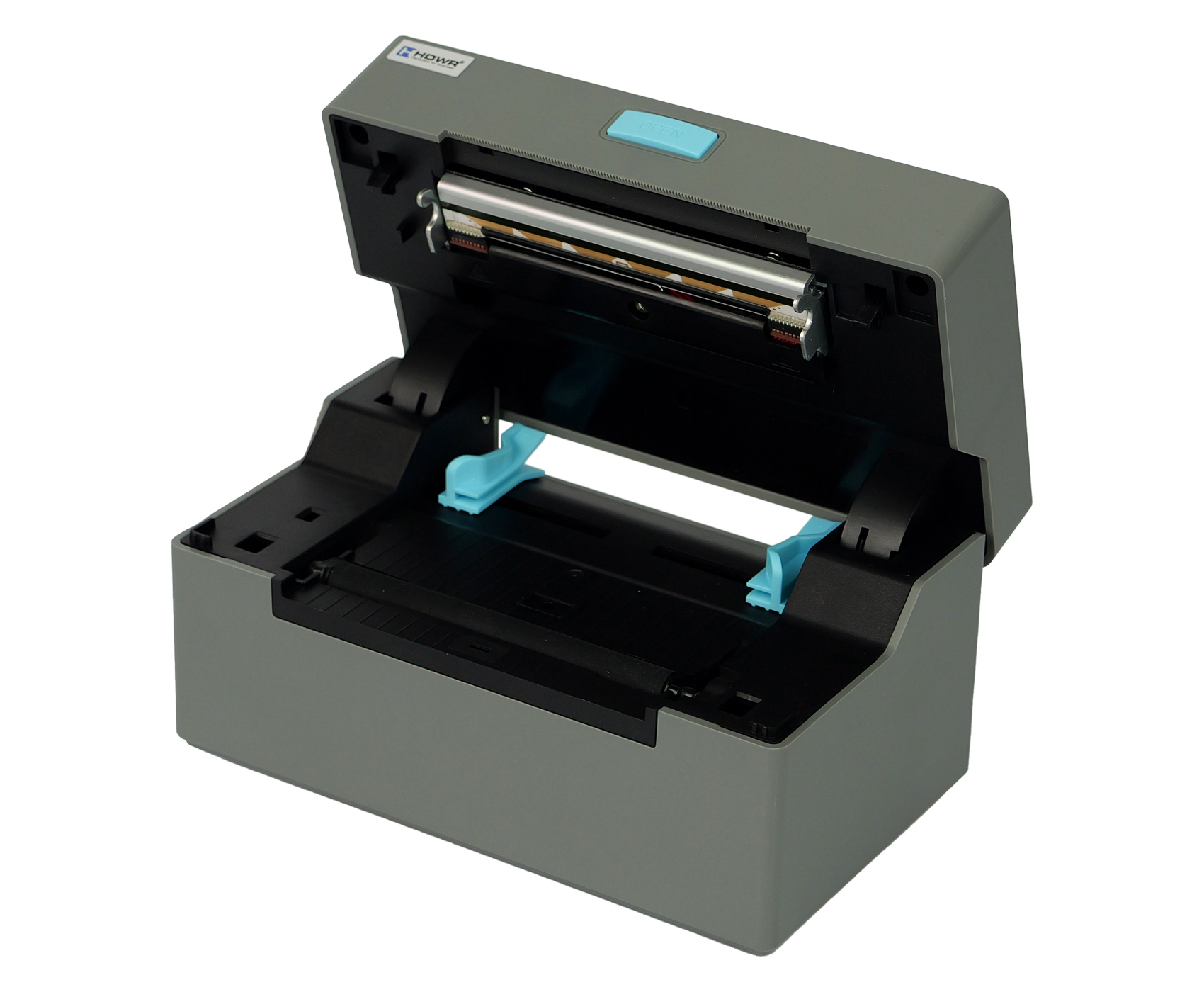 Drukarka OPrint-XA200 drukująca etykiety produktowe, precyzyjny mechanizm drukujący, obsługa różnych rodzajów papieru.