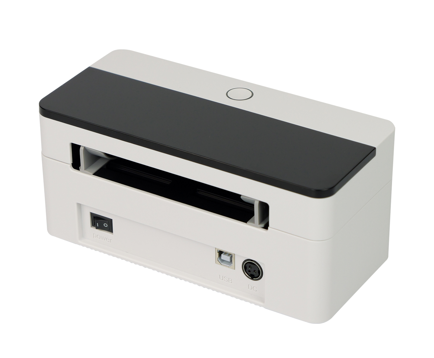 OPrint-XC200W druckbereit mit 160 mm/s, ausgestattet mit Gap-, Black-Mark-, Deckel- und Ausgabesensor