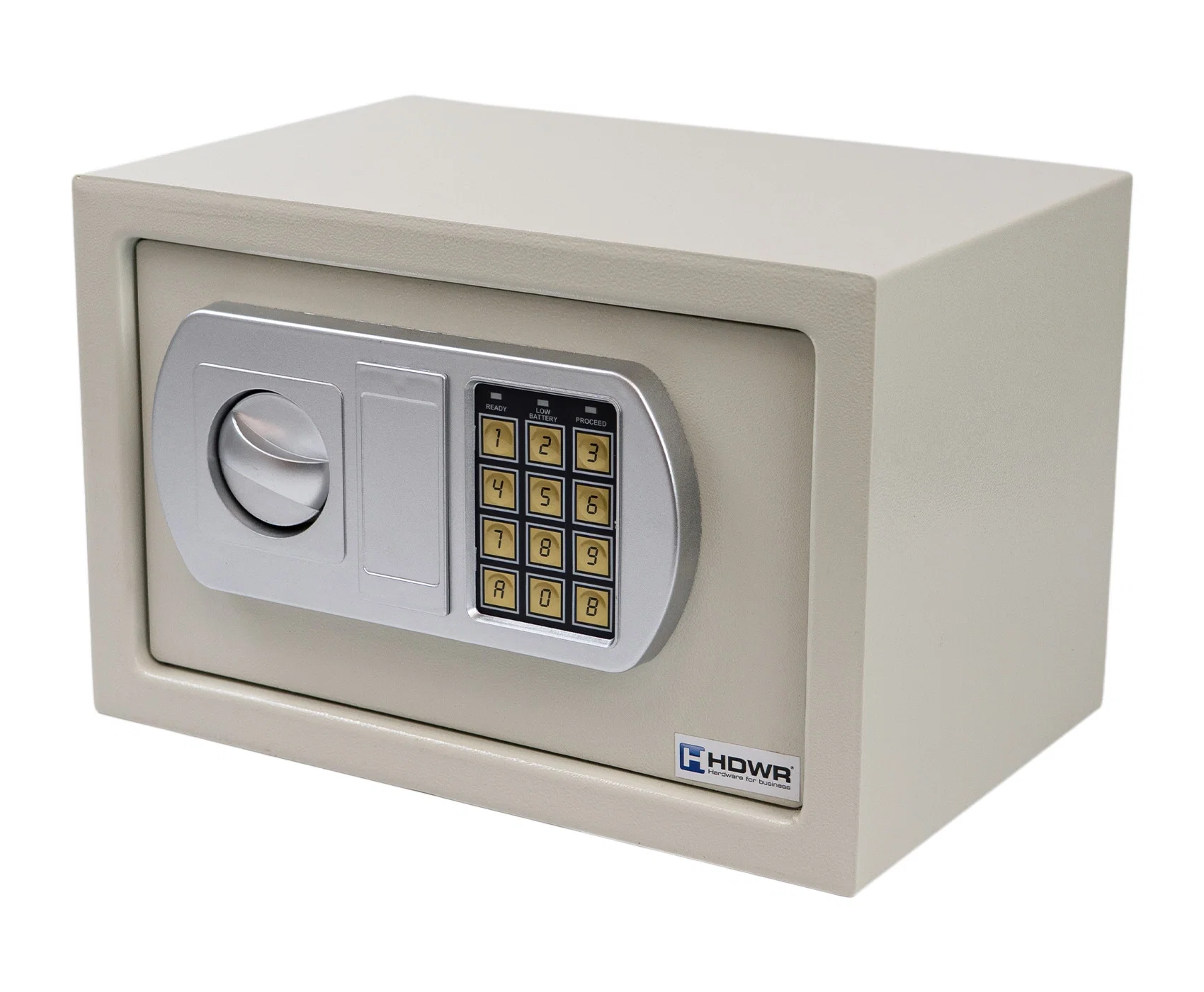 Kleiner Tresor mit elektronischem Schloss und Notfallschlüssel SecureBox-30