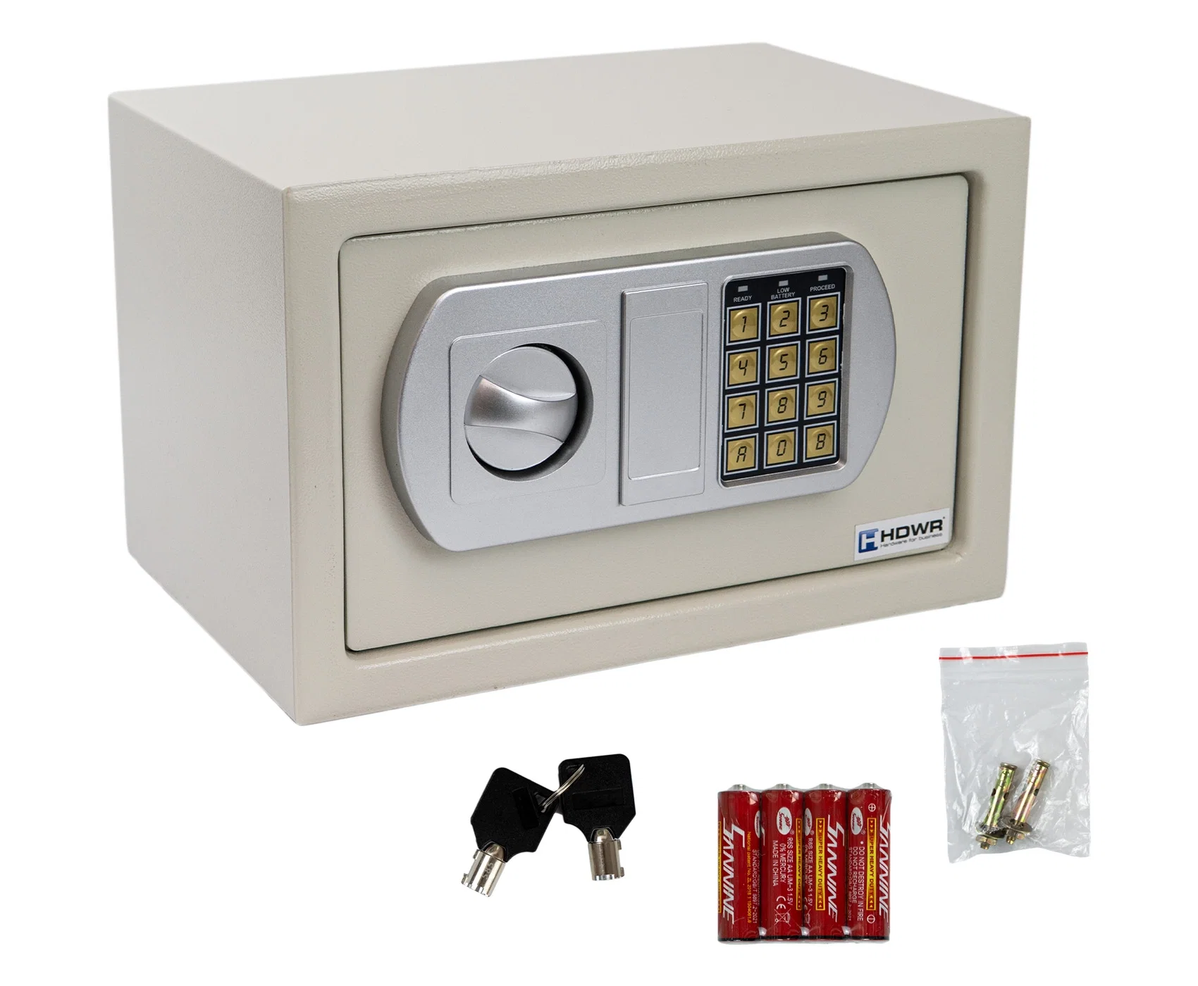 Elektronischer Schlüsselsafe mit PIN-Code für Geld, aus robustem Stahl – SecureBox-30