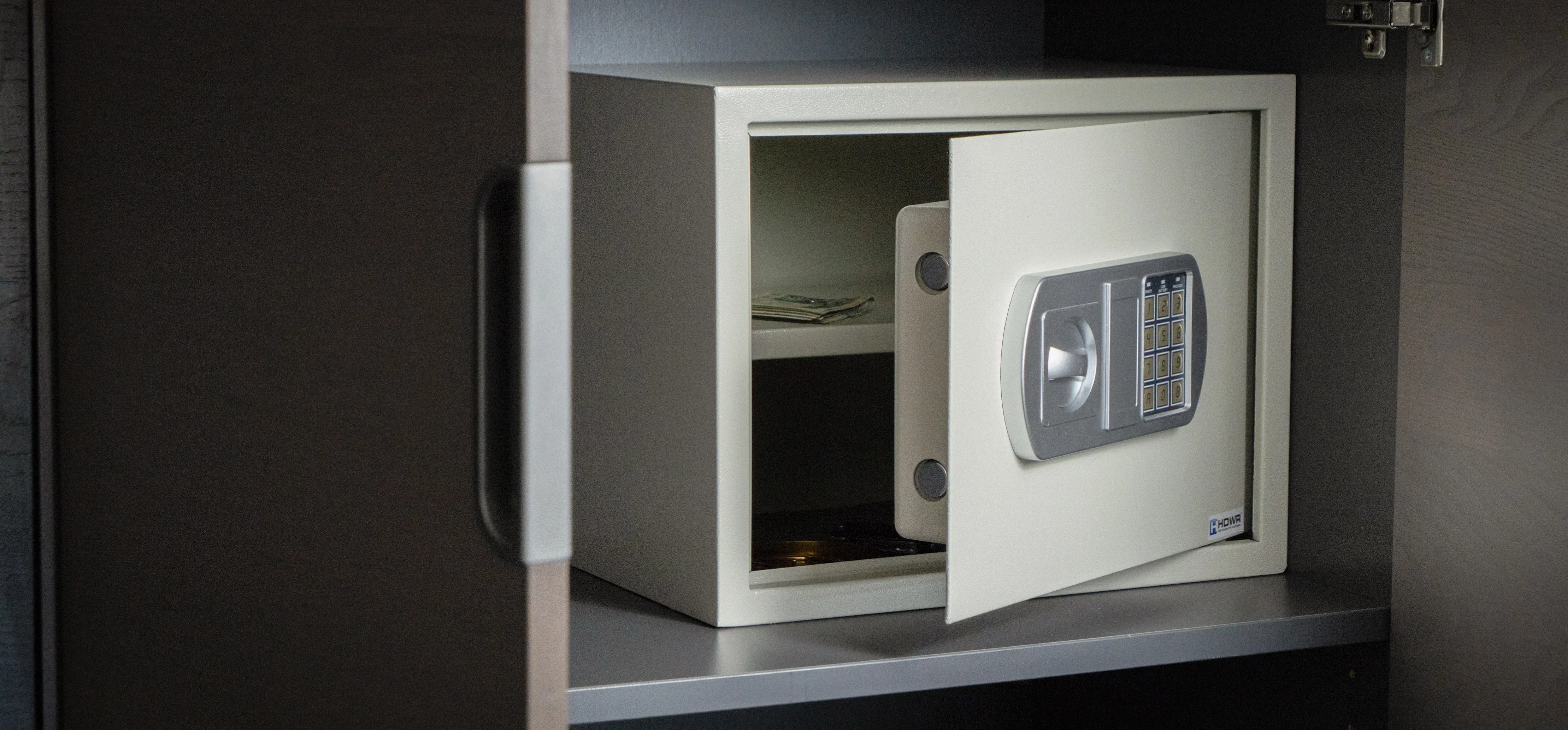 Schlüsselsafe mit PIN-Code und elektronischem Schloss zur Aufbewahrung, Stahl SecureBox-50