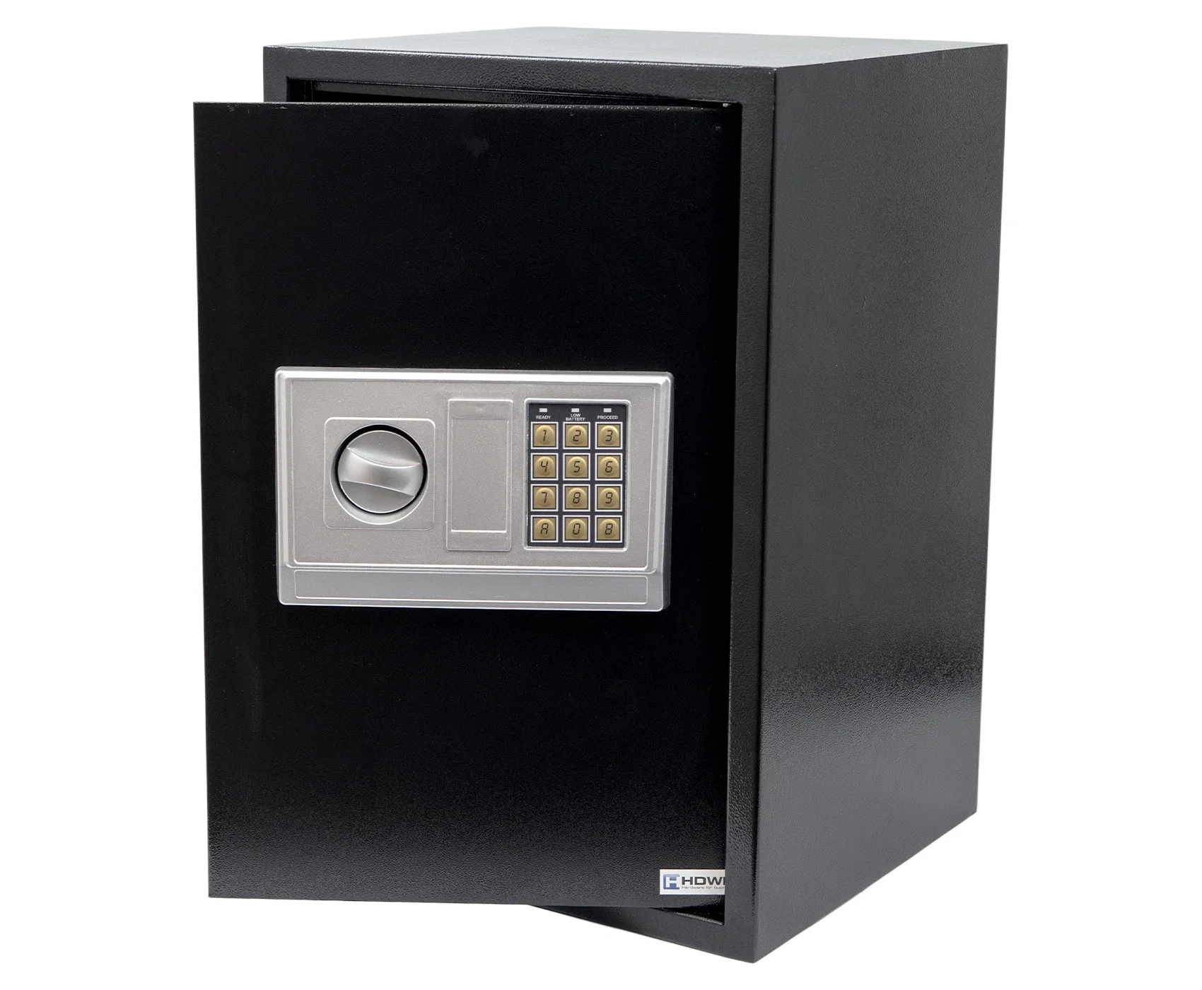 Bürosafe mit PIN-Code und Schlüssel, groß, geräumig, Stahl mit elektronischem Bedienfeld SecureBox-60