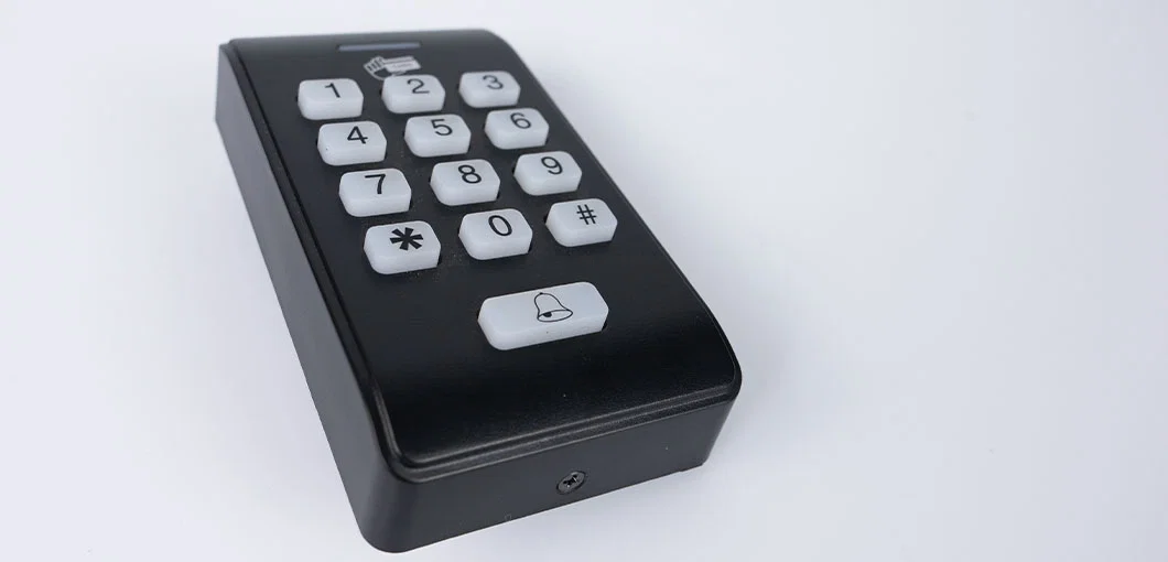 Weatherproof access control reader installed outdoors SecureEntry-AC100