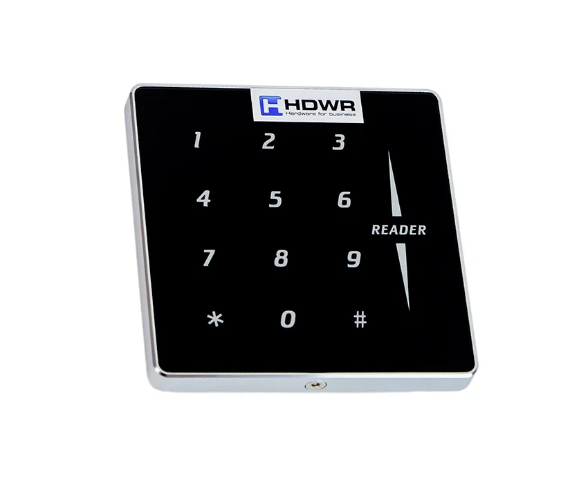SecureEntry-AC800LF set contents with cables and programming key