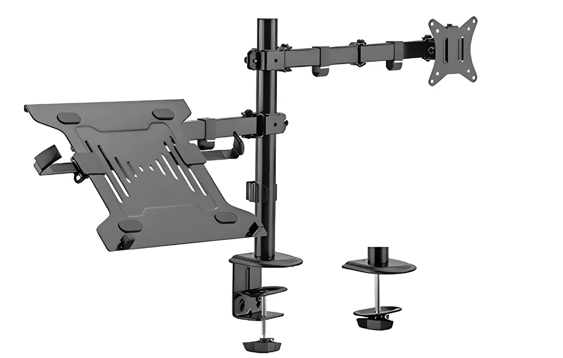Uchwyt na monitor i laptop 17 do 32 cali i 10 do 15,6 cali, Standard VESA 75x75, 100x100, do 9 kg SolidHand-AL01M01