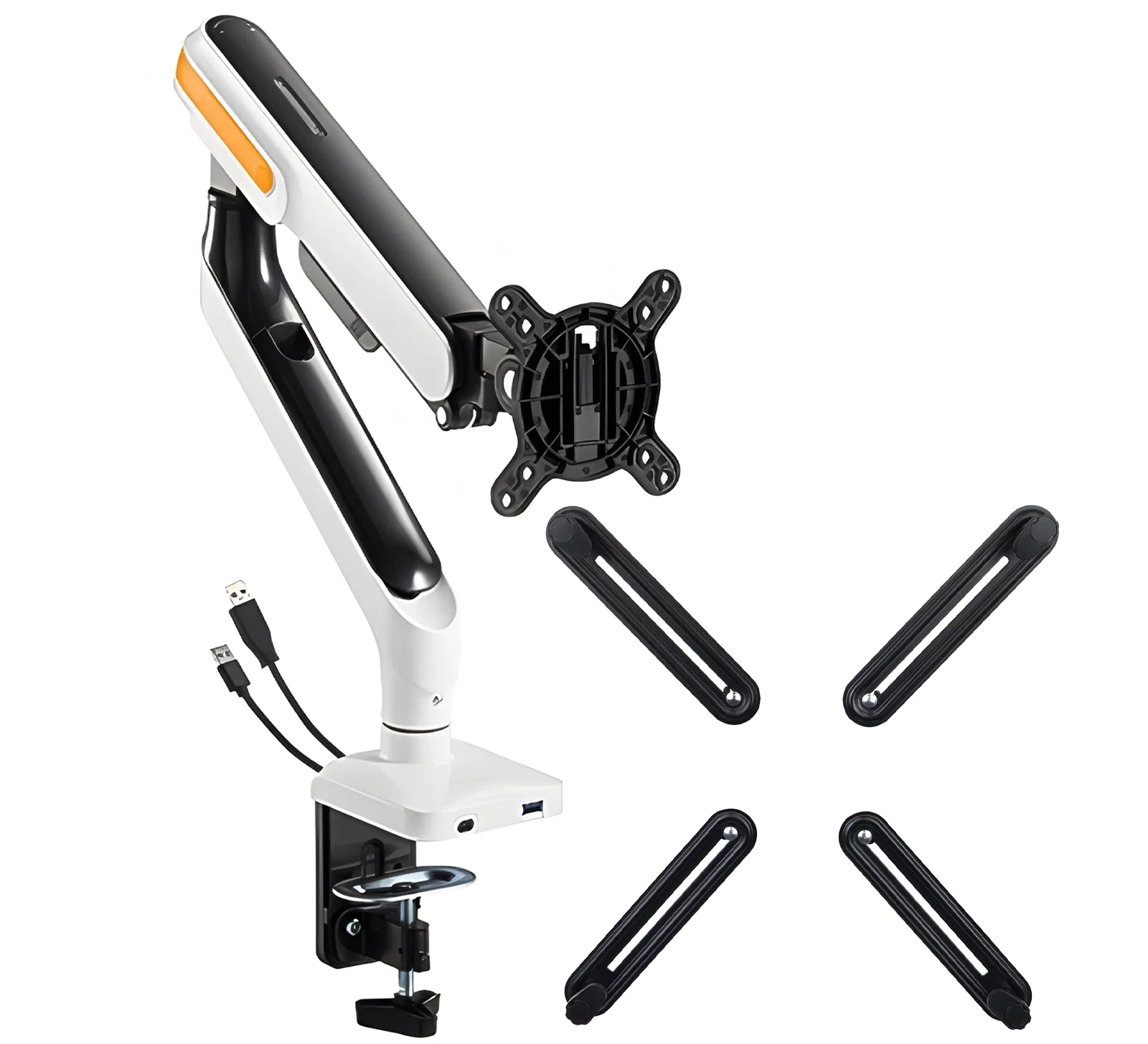 Schreibtisch-Monitorhalterung SolidHand-ES01U im Set mit VESA-Adapter SolidHand-M01