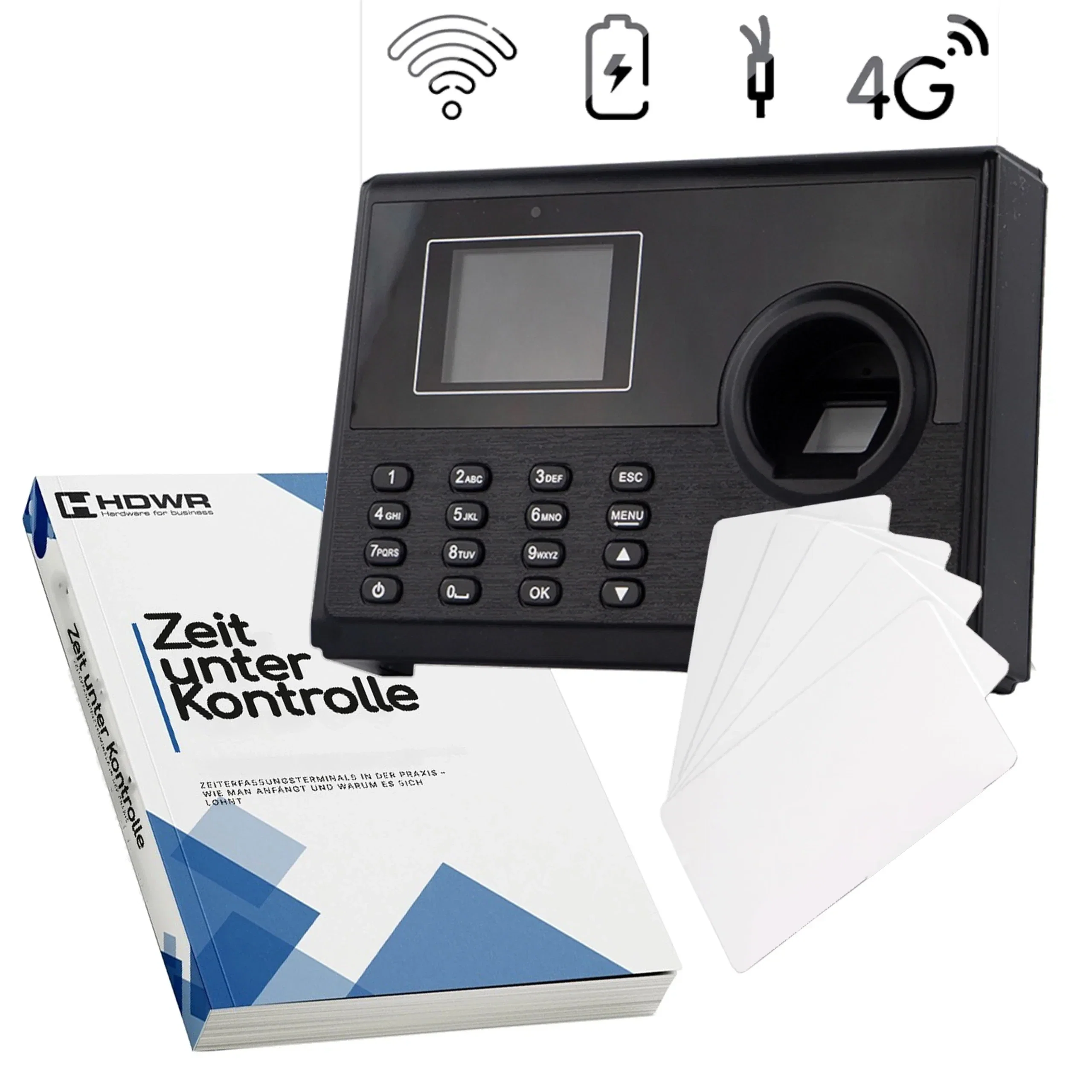 Zeiterfassungsgerät TimeLok-400 mit 15 RFID-Karten und dem E-Book „Zeit unter Kontrolle“ 12 Zeiterfassungsgerät TimeLok-400 mit 15 RFID-Karten und dem E-Book „Zeit unter Kontrolle“