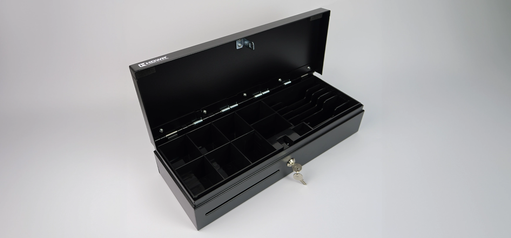 cash drawer with eight compartments