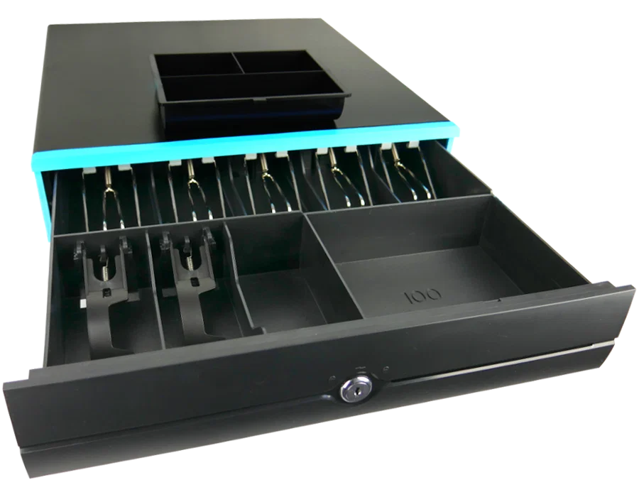 HD-KW43 cash drawer with seven banknote compartments