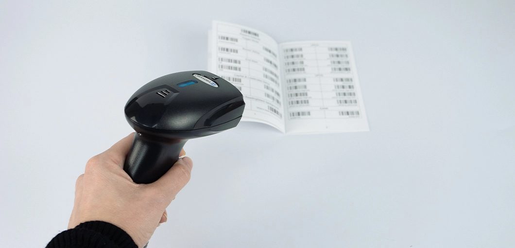 The HD10C wired barcode scanner is made of high-quality materials and has a solid casing