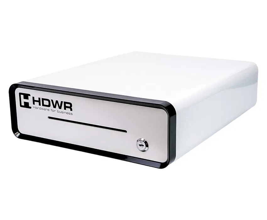 Kassenschublade für Bargeld zur Registrierkasse in weißer Farbe SecurePRO-303WN