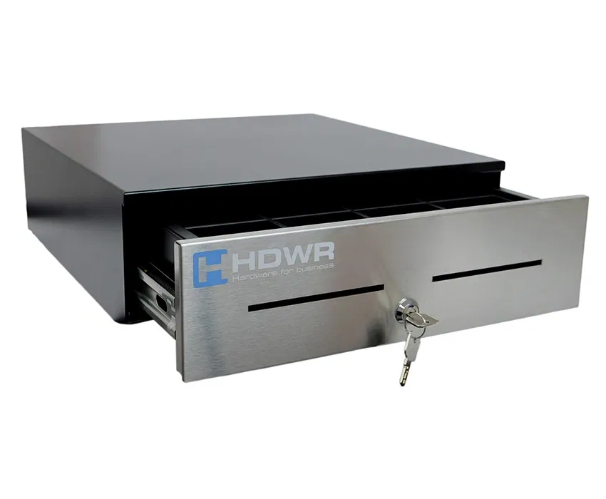 Kassenschublade für Banknoten und Münzen mit Organizer 2x8 Fächer SecurePRO-415S