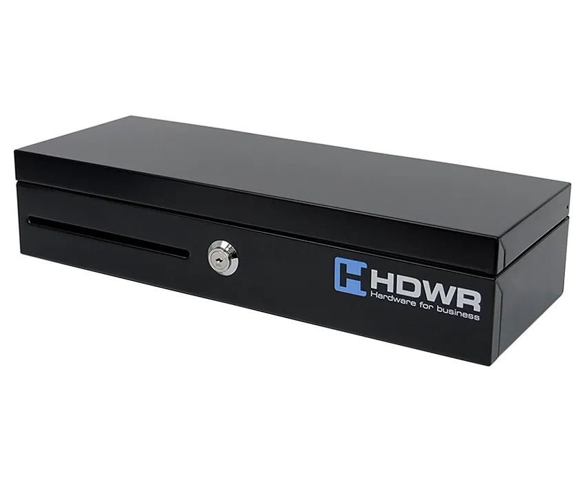 Große, längliche Geldkassette aus Metall, von oben zu öffnen, securePRO-460