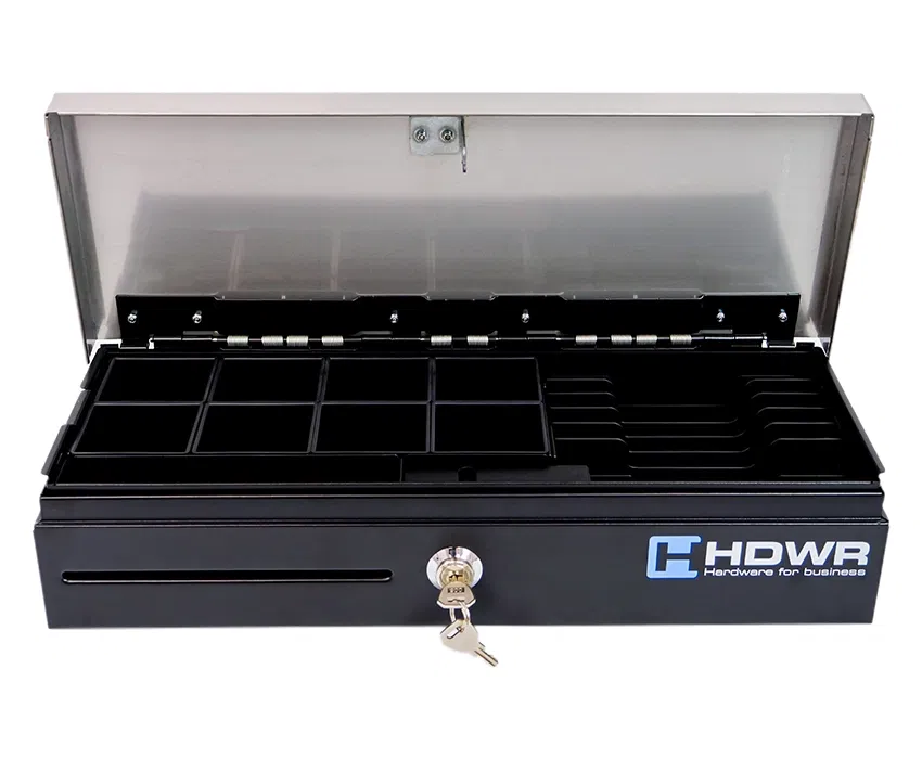 Metallische Geldkassette mit Schlüssel, länglich SecurePRO-460S