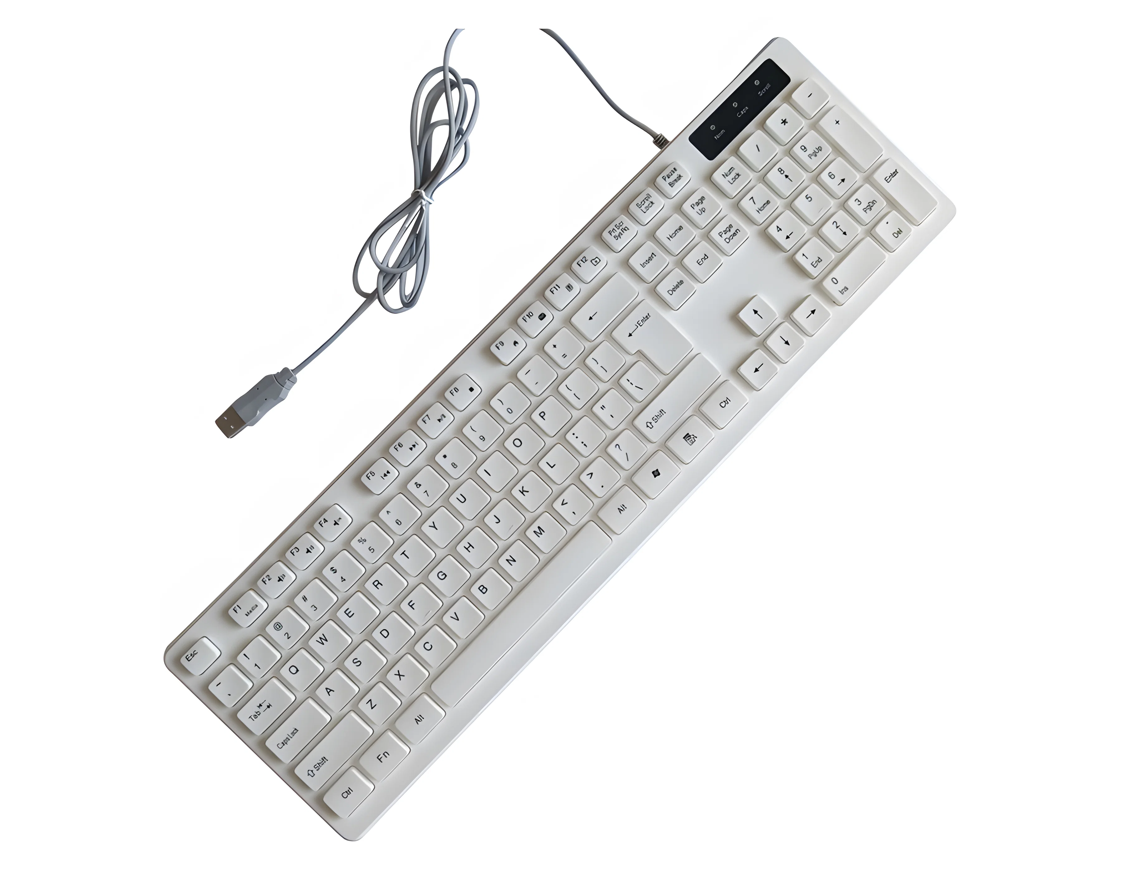 Tastatura alba cu fir, taste functionale de la HDWR typerCLAW-PC110W