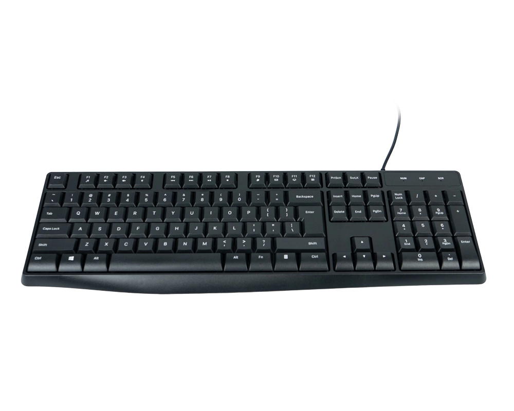 computer keyboard with cable