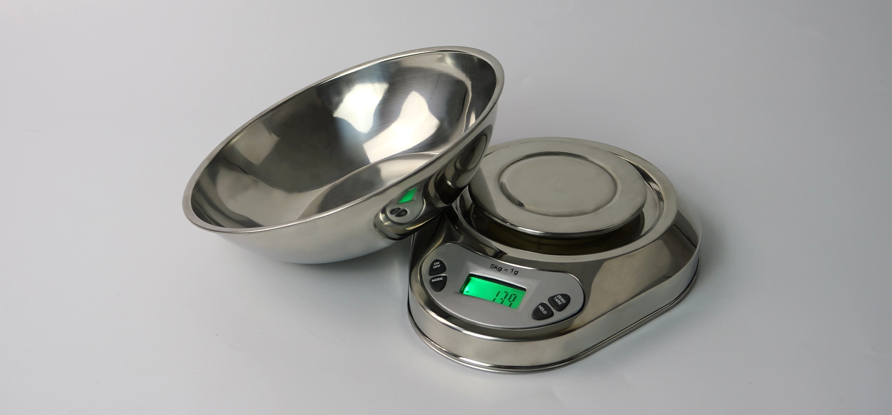 Waga spożywcza do kuchni z miską metalową do 5 kg wagPRO-K5C 