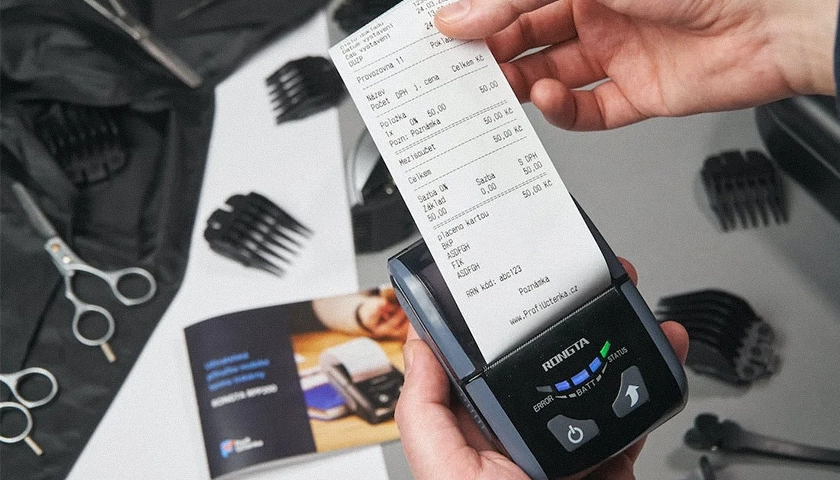 Drukarka mobilna Bluetooth do drukowania etykiet z kodami kreskowymi