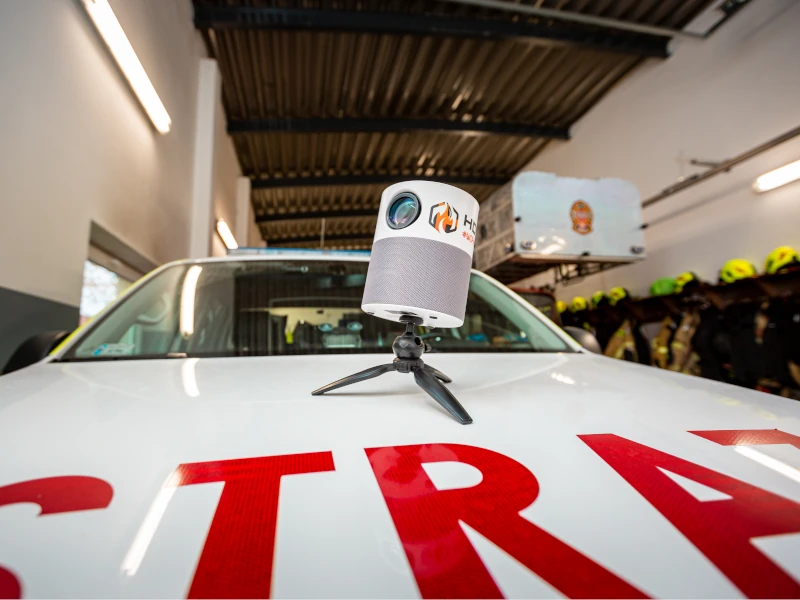projektor od firmy HDWR dla OSP Łomianki