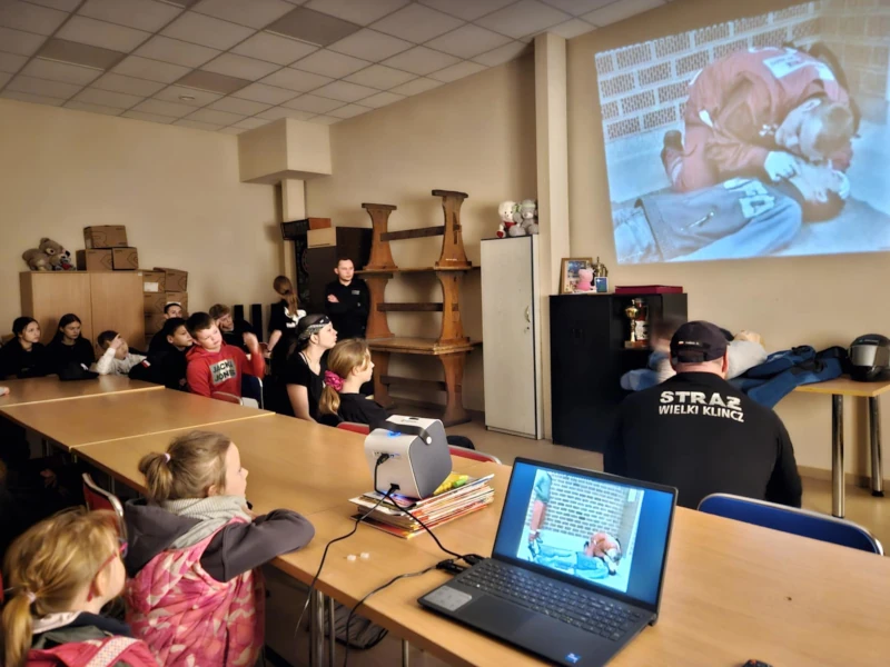 rzutnik do szkoleń młodych strażaków OSP Wielki Klincz